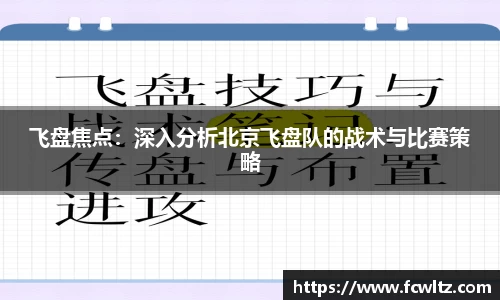 飞盘焦点：深入分析北京飞盘队的战术与比赛策略